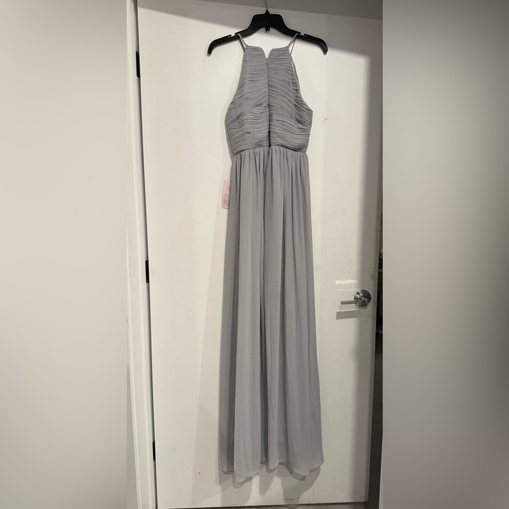 Anthropologie BHLDN Madrie Dress Bridesmaid Formal Airy Chiffon Size 8 - Picture 3 of 5